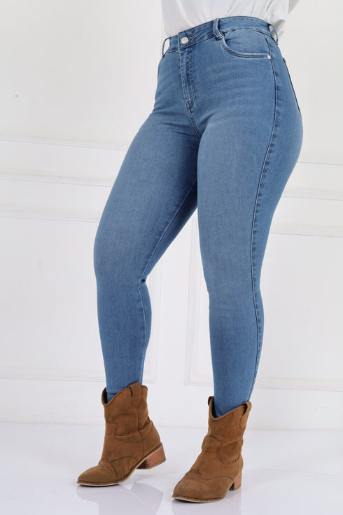 Jean Skinny Elástico Medio