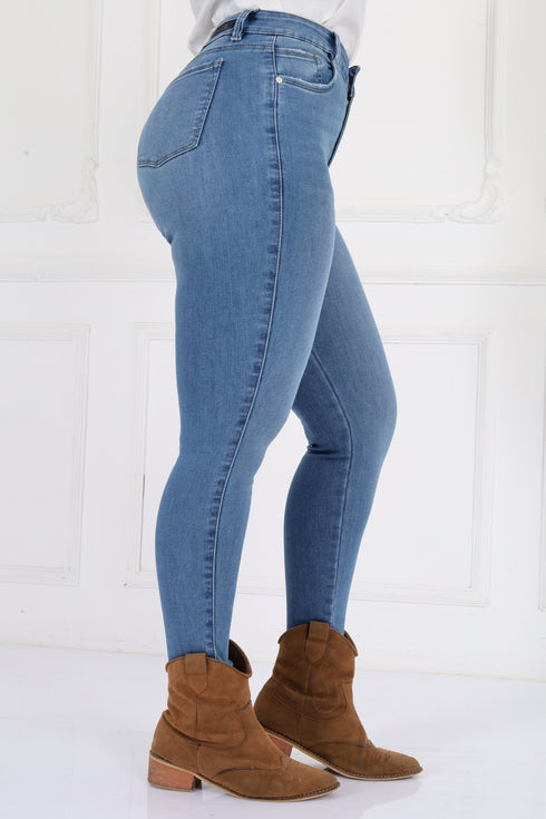 Jean Skinny Elástico Medio